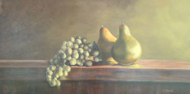Pears and Grapes,
SOLD 
